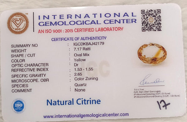 Natural Citrine: The Stone of Abundance and Optimism Summary No IGCDKBAJ42179 image 2