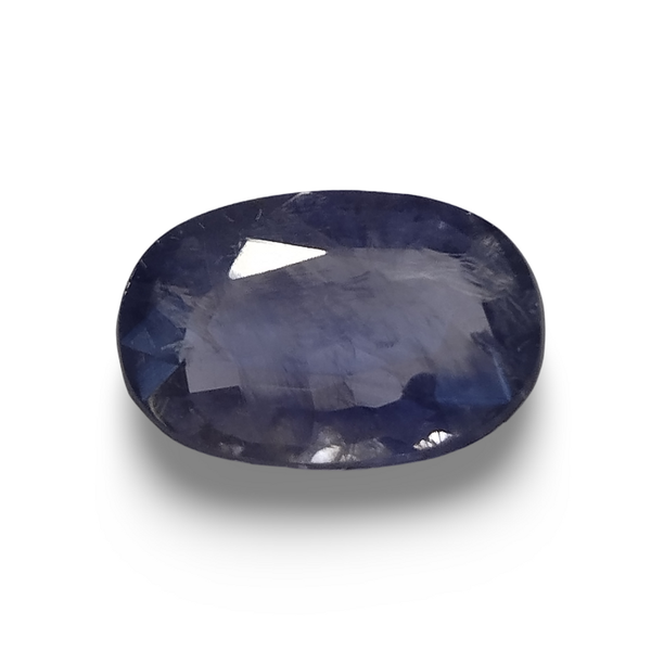 Natural Iolite (Kaka Neeli) oval mixed cut loose gemstone, IGC certified IGCDKBAJ42123