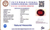 Natural Hessonite (Gomed) | Oval Mix Cut | IGC Certified Certificate No.: IGCDKBAJ42715 image 2