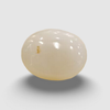 Natural White Opal 4.06 ratti oval cabochon loose gemstone, IGC certified IGCDKBAJ42938