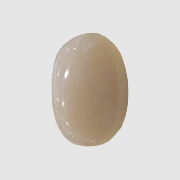 Natural White Opal 6.00Ratti| Oval Cabochone | Certified No. IGCDKBAJ42970 image 1