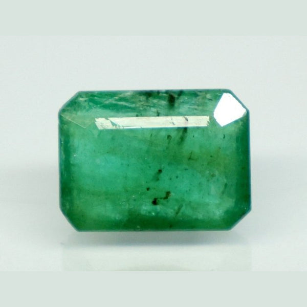 Natural green Emerald (Panna) octagon step cut loose gemstone, report no. 12938D53289