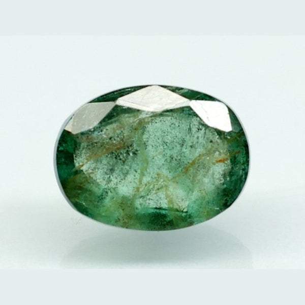 Natural green Emerald (Panna) oval mixed cut loose gemstone, report no. 12938D53301