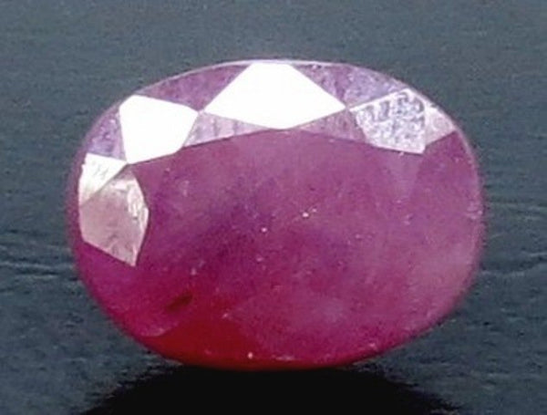 Natural Purplish Red Ruby |8H50| Certified | Oval Mixed Cut Report No. 12939D53310
