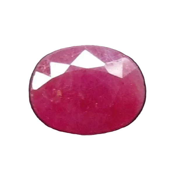 Natural purplish red Ruby (Manik) oval mixed cut loose gemstone, report no. 12939D53311