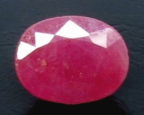 Natural Purplish Red Ruby |8H50| Certified | Oval Mixed Cut Report No. 12939D53311
