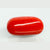 Natural Italian Red Coral (Moonga) oval cabochon, report no. 12992D53461