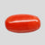 Natural Italian Red Coral (Moonga) oval cabochon, report no. 13487D55347