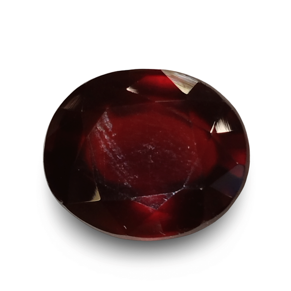 Natural brownish orange Hessonite (Gomed) oval mixed cut loose gemstone, certified IGCDKBAJ42740
