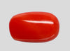 Natural Italian Red Coral (Moonga) oval cabochon, report no. 13762D56717