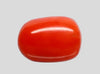Natural Italian Red Coral (Moonga) oval cabochon, report no. 13762D56718