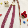 Natural Ruby Fourline Beaded Necklace: A Dazzling Display of Luxury and Passion image 1