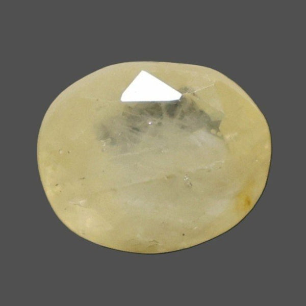 Natural Yellow Sapphire (Pukhraj) 9.20 Ratti oval mixed loose gemstone – IIGJ report 14372D60343