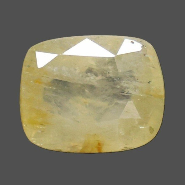 Natural Yellow Sapphire (Pukhraj) 10.08 Ratti cushion mixed loose gemstone – IIGJ report 14372D60352