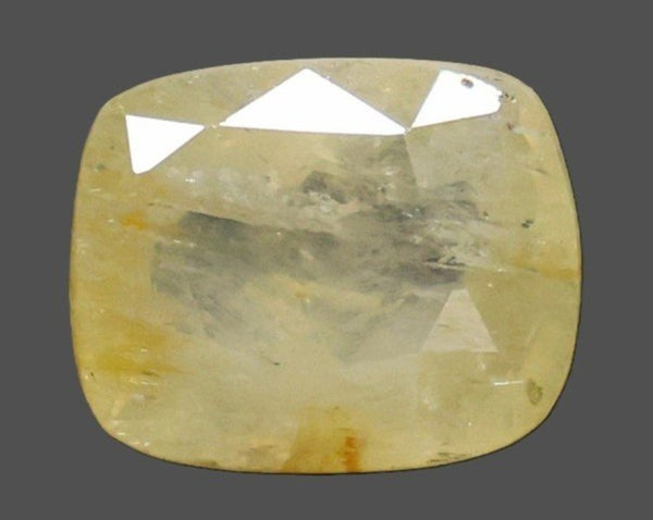 Natural Yellow Sapphire (Pukhraj) 10.08 Ratti cushion mixed loose gemstone – IIGJ report 14372D60352