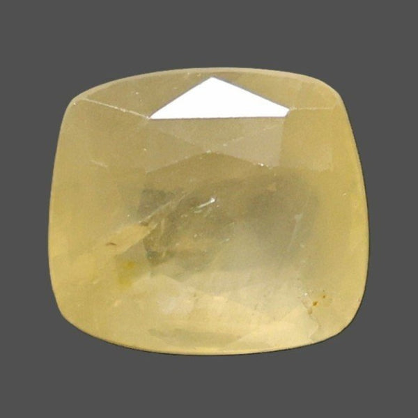 Natural Yellow Sapphire (Pukhraj) 7.41 Ratti cushion mixed loose gemstone – IIGJ report 14372D60354