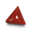 Natural Italian Red Coral | Certified Triangular Cabochon Moonga | Untreated Gemstone IGCDKBAJ42412 image 0
