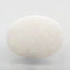 Natural Fire Opal 4.41 ratti oval cabochon loose gemstone, Govt. lab report no. 9346D37895