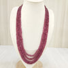 NaturalRuby Four Line Beaded Necklace: A Symbol of Elegance and Passion image 2