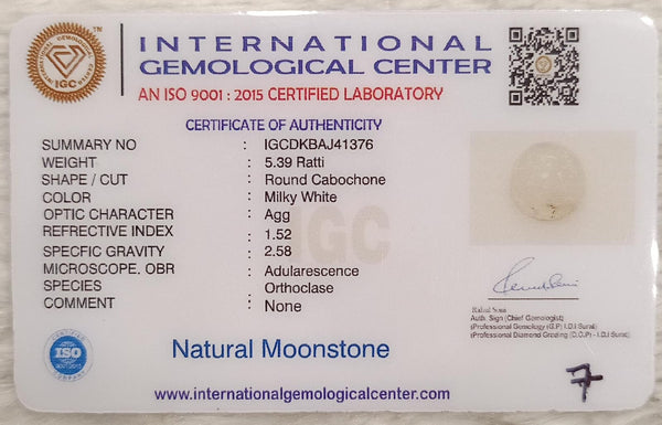 Natural Moonstone: A Gem of Serenity and Enlightenment Summary No IGCDKBAJ41376 image 2