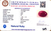 Natural Ruby | Oval Cut | Deep Red Color | Certificate No.: IGCDKBAJ44822 image 2
