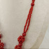 coral double line round necklace 08 image 1