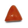 Natural Italian Red Coral | Certified Triangular Cabochon Moonga | Untreated Gemstone IGCDKBAJ42416 image 0