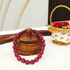 Pink ruby bead bracelet for confidence and success – Tushar Gems