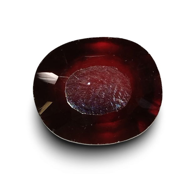 Natural brownish orange Hessonite (Gomed) oval mixed cut loose gemstone, certified IGCDKBAJ42757