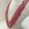 Natural Ruby Tumble Three-Line Beaded Necklace image 3