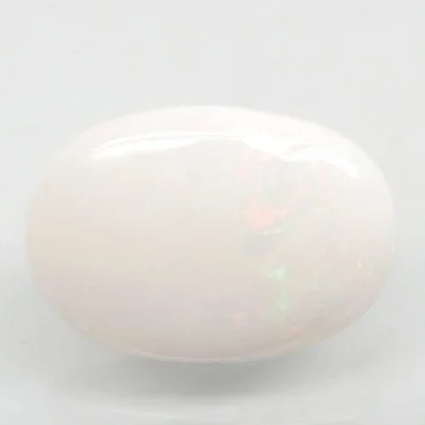 Natural Fire Opal 11.18 ratti oval cabochon loose gemstone, Govt. lab report no. 9346D37899