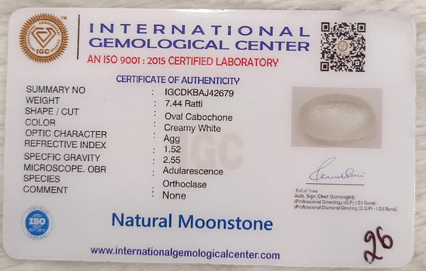 Natural Moonstone: A Gem of Serenity and Enlightenment Summary No IGCDKBAJ42679 image 2