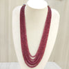 Natural Ruby Six Line Beaded Necklace: A Symbol of Elegance and Passion image 5