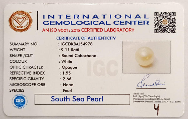 Natural South Sea Pearl – A Symbol of Elegance & Purity Summary No IGCDKBAJ54978 image 2