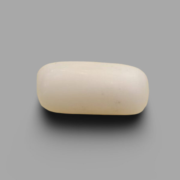 Natural White Coral (Safed Moonga) certified loose gemstone, report no. IGCDKBAJ41482