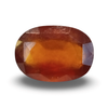 Natural brownish orange Hessonite (Gomed) oval mixed cut loose gemstone, certified IGCDKBAJ42778