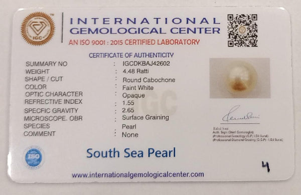 Natural South Sea Pearl – A Symbol of Elegance & Purity Summary No IGCDKBAJ42602 image 2
