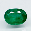 Natural green Emerald (Panna) oval mixed cut loose gemstone, report no. 9914D40110