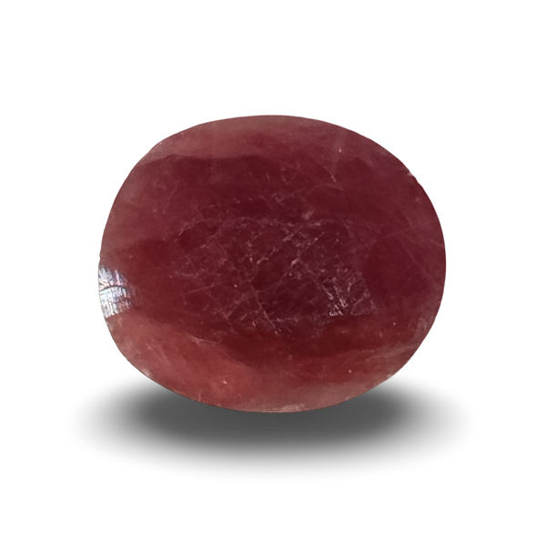 Natural red Ruby (Manik) oval cut loose gemstone, IGC certified IGCDKBAJ44836