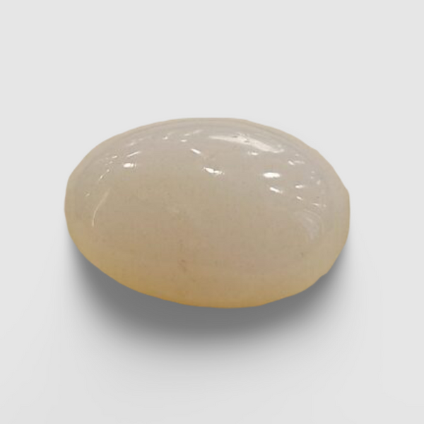 Natural White Opal 6.06Ratti| Oval Cabochone | Certified No. IGCDKBAJ42980 image 0