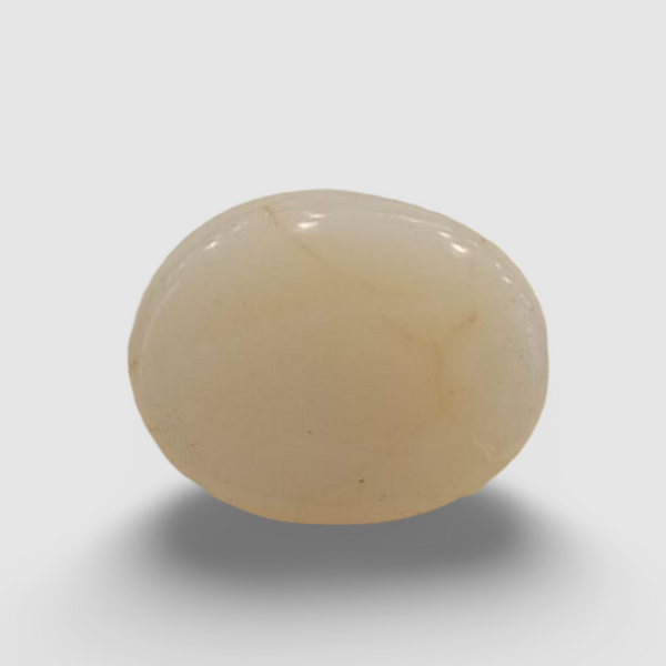 Natural White Opal 8.00Ratti| Oval Cabochone | Certified No. IGCDKBAJ42926 image 0