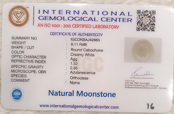Natural Moonstone: A Gem of Serenity and Enlightenment Summary No IGCDKBAJ42665 image 2