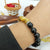 Black and brown cat's eye bead bracelet for protection – Tushar Gems