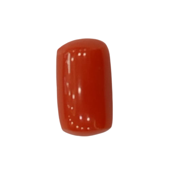 NaturalRed Coral | Certified| Oval CutGemstone Summary No. IGCDKBAJ44915 image 1