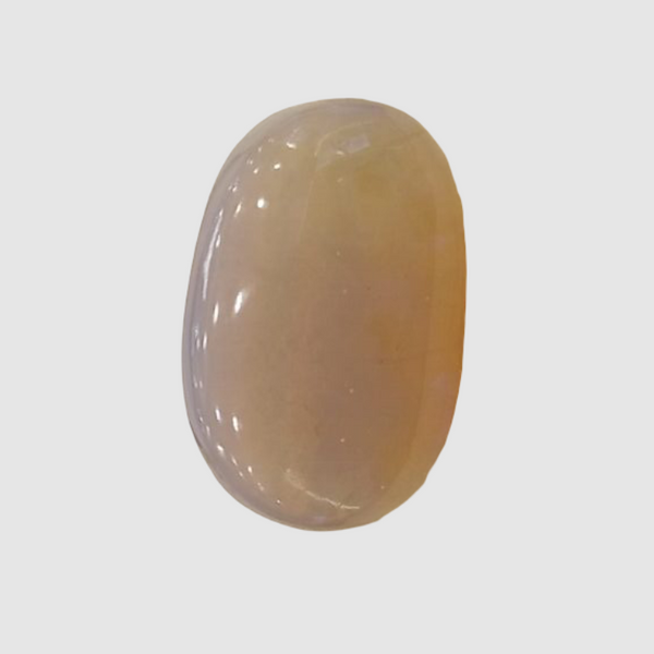 Natural White Opal 10.89 Ratti| Oval Cabochone| Certified No. IGCDKBAJ42904 image 1