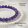 AMETHYST WITH EVIL EYE BRACELET SPIRITUALAWARENESS
