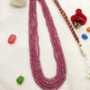 NaturalRuby Four Line Beaded Necklace: A Symbol of Elegance and Passion image 1