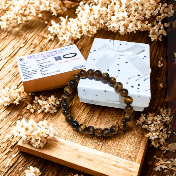 Brown Premium Tiger Eye Confidence Bracelet For Men & Women image 0