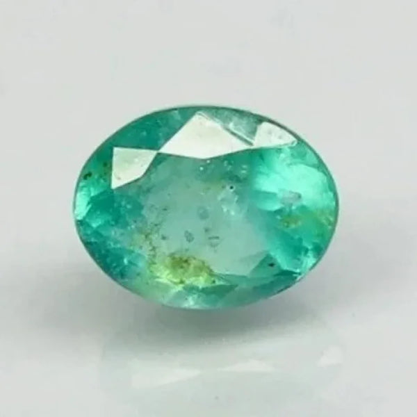 Natural green Emerald (Panna) oval mixed cut loose gemstone, report no. 7876D31506