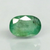 Natural green Emerald (Panna) oval mixed cut loose gemstone, report no. 8980D36561
